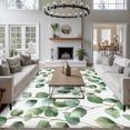 thumbnail image 3 of 6'x9' Area Rugs, Eucalyptus Leaves Indoor Outdoor Area Rug for Living Room Bedroom, Teal Botanical Spring Summer Washable Bathroom Rugs Kitchen Floor Carpet Mats Home Decor Aesthetic, 3 of 8