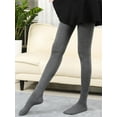 thumbnail image 4 of BadPiggies 2 Pairs Extra Long Cotton Thigh High Socks Over the Knee High Boot Stockings Womens Leg Warmers (Gray), 4 of 6