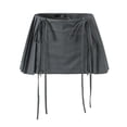 thumbnail image 2 of summer Stylish girl mini skirt female sexy skirt-Black-S, 2 of 7