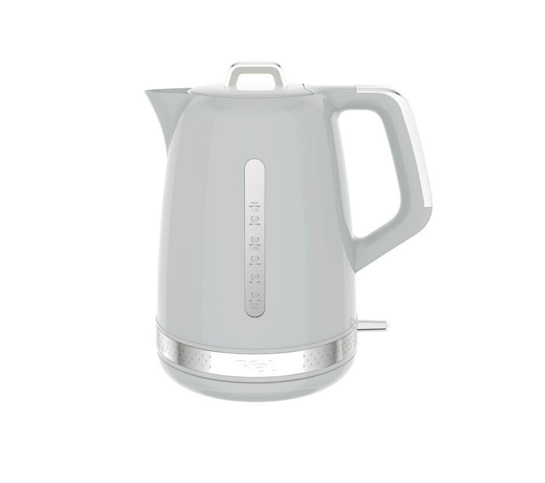 Tfal Soleil Kettle Grey 1.7 L, Electric Tea Kettle, 360 Multi