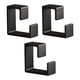 thumbnail image 1 of 3x colgador de lavabo, gancho para lavabo, colgante de pared, cocina, baño, toalla de baño, estante de lavabo impermeable, estante de almacenamiento negro, 1 of 7