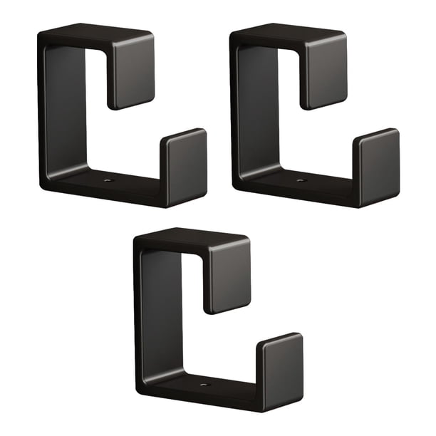 Soporte para lavabo de 3 piezas para baño, de acero inoxidable, para toallas de baño y almacenamiento negro
