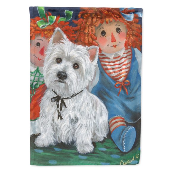 Westie Ragdoll Flag Canvas House Size