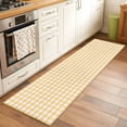 thumbnail image 3 of Buffalo Plaid Kitchen Runner Rug 2x6 Washable Runners for Hallway Non Slip Farmhouse Yellow Checkered Vintage Rustic Large Area Rug Indoor Carpet for Bathroom Laundry Entryway Bedroom Living Room, 3 of 9