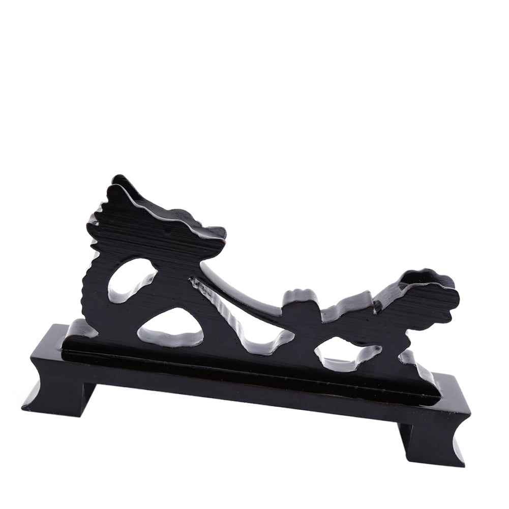 Dragon Sword Stand, Display Katana, Wakizashi  Flute, Solid Wood Resin Holder