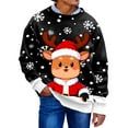 thumbnail image 2 of KANG Festive Knit Sweater With Print Long Sleeve Crewneck Comfortable Holiday Pullover For Winter Outfits Ideal For Seasonal Celebrations Casual Wardrobe, 2 of 6