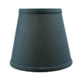 thumbnail image 2 of 5x8x7 Textured Slate Blue Hard Back Lampshade with Gold Lining-Edison Clip On, 2 of 5