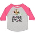 thumbnail image 3 of Inktastic My Nana Loves Me Owl Girls Toddler T-Shirt, 3 of 5