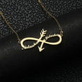thumbnail image 2 of Personalized Name Custom Name Necklace Personalized Customized Necklace Infinite Necklace Gold Name Necklaces Bridesmaid Gift, 2 of 5