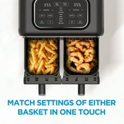 Midea Dual-Zone Air Fryer, 9-In-1, 8.4 Qt, Sync Finish Technology, Black