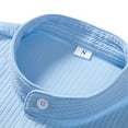 thumbnail image 6 of Men's Casual Loose Fit Short Sleeve Printed Shirt for Everyday Wear from Men Shirts 2 Blue S, 6 of 8