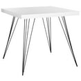 thumbnail image 3 of SAFAVIEH Wolcott Retro Mid-Century Square Lacquer Accent Table White / Black, 3 of 5