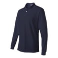 thumbnail image 3 of 437ML Polo Shirt 5.6oz 50/50 Long Sleeve Jersey SpotShield, 3 of 6