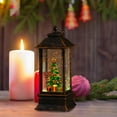 thumbnail image 4 of Lighted Christmas Snow Globe Lantern Crafts Desktop Statue Table Centerpiece for Xmas Tree, 4 of 7