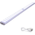 thumbnail image 1 of Iluminación LED para debajo de muebles, 40 cm, con sensor de movimiento, tira de luz recargable por USB, color blanco, 1 of 5