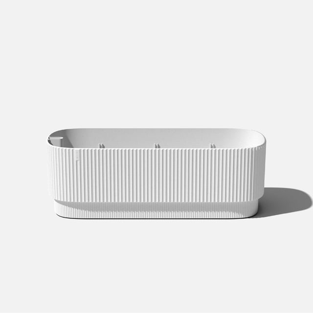 Veradek Demi Series White Garden Bed 42" Self-Watering Planter