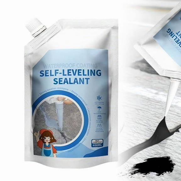Heavy Duty Concrete Crack Repair Adhesive, 2025 Upgrade Weather Resistant Self-Leveling Sealant Crack Repair, Multipurpose Caulking Adhesive or Outdoor Use Quick-Drying Sealant