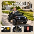thumbnail image 5 of iYofe 12V Jeep Wrangler Rubicon Electric Car, Powered Ride On Car for Kids Ages 3-5, with Rear Wheel Suspension, Remote, Lights, Music, 5 of 10