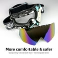 thumbnail image 5 of Motorcycle Goggles, Adjustable Elastic Band Replaceable Lens Goggles, Protective Gear for Motorcycle Bicycle Skiing Climbing, 5 of 9