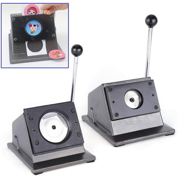 Graphic Punch Die Cutter, Round Badge Button Maker for Round Paper Card Badge/Button Maker (37mm)