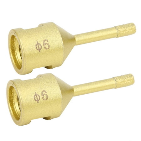 

2Pcs Diamond Hole Saw Drill Bit Opener Brazing Drilling Marble Concrete Tools M14 6mm