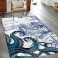 thumbnail image 2 of 2.7'x5' Area Rugs, Nautical Blue Octopus Indoor Outdoor Area Rug for Living Room Bedroom, Coastal Ocean Summer Boat Washable Bathroom Rugs Kitchen Floor Carpet Mats Home Decor Aesthetic, 2 of 8