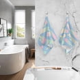 thumbnail image 7 of Dreamtimes Ice Cream Hand Towels, 2 PCS, Highly Absorbent Soft Cotton Face Towels Bathroom Decorative Towel for Beach Gym Spa Shower, 16x28In, 7 of 7