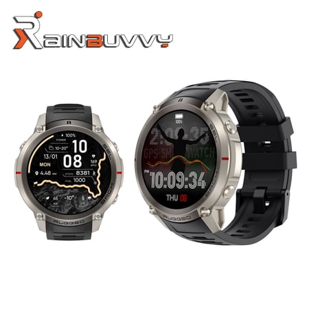 DM59 GPS sports watch with offline maps, 1.43-inch AMOLED, multi-satellite GPS, zinc alloy metal body, 5ATM waterproof, 500mAh battery, 170 sports modes, health tracker