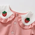 thumbnail image 6 of Toddler Girls Jumper Knitted Sweater Embroidered Long Sleeve Round Neck Ribbed Knitted Pullover Pink 12-18 Months, 6 of 7