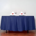 thumbnail image 2 of BalsaCircle 108" Round Polyester Tablecloth Wedding Table Linens Navy Blue, 2 of 8