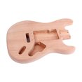 thumbnail image 2 of ST Electric Guitar Body Red Walnut Guitar DIY Accessory Natural Wood Color, 2 of 7