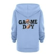thumbnail image 5 of WOYY Big Girls Zip Up Hoodie Football Game Day Hooded Sweatshirt Casual Active Jacket, 5 of 6