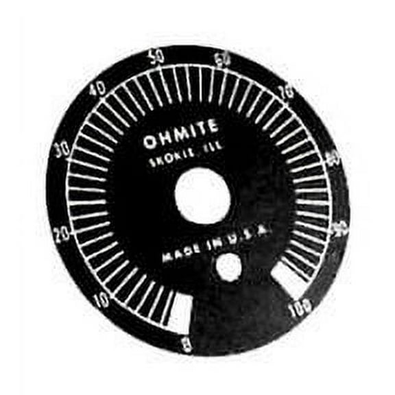 OHMITE 5000E PLATE, DIAL, 2.188IN DIA (1 piece) - 5000