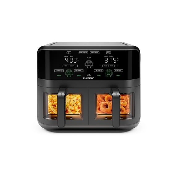 Open Box Chefman 6 Qt Air Fryer RJ38-SQPF-3TDB-2W - BLACK ONE SIZE