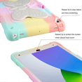 thumbnail image 3 of for iPad 9th 8th 7th Generation Case with Kickstand Butterfly Wings Pencil Holder, iPad 10.2 Case Heavy Duty Hard Rugged Protective Cover Kids Girls f, 3 of 4