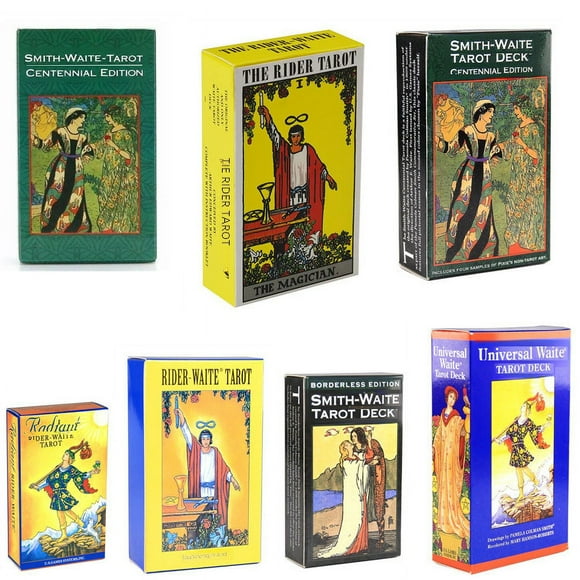 Smith Waite Authentic Spanish Tarot Card Deck – Compact Tabletop Game for Young Adults (15-35) – Engaging Design for Intuition & Personal Growth Readings – Portable Spiritual Exploration Tool