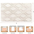 thumbnail image 6 of Nefoso Shag Area Rug, 5ft x 8ft Area Rugs for Living Room Bedroom Decor, Non-Slip Carpet, Modern Geometric, Beige & Apricot, 6 of 6