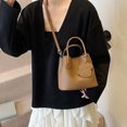 thumbnail image 1 of Bolso con estampado de lichi de alta calidad para mujer, novedad de verano 2025, popular bolso bandolera combinable, moderno bolso tipo cubo portátil, 1 of 5