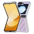 thumbnail image 3 of for Samsung Galaxy Z Flip 6 Case Glitter with Plating Bumper Frame, Bling PU Leather + Hard PC Anti-Scratch Shockproof Lightweight Slim Case for Samsung Galaxy Z Flip 6 Phone Case, Purple, 3 of 10