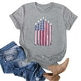 thumbnail image 4 of ORT Womens American Flag Shirt July 4th T-Shirt USA Flag Stars Stripes Graphic Short Sleeve Casual Tops(Z4-Grey,XXL), 4 of 5