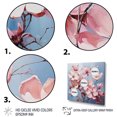 thumbnail image 3 of Designart "Pink Grey Dogwood expression" Landscapes Floater Framed Wall Decor, 3 of 7