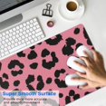 thumbnail image 4 of Long Mouse Pads for Desk,Pink and Black Of Leopard Print Desk Mats on Top Of Desks, Desk Mouse Pad Extra Large with 3mm Non-Slip Base and Stitched Edge for Gaming,Office,Work,Home 31.5"x15.7", 4 of 6
