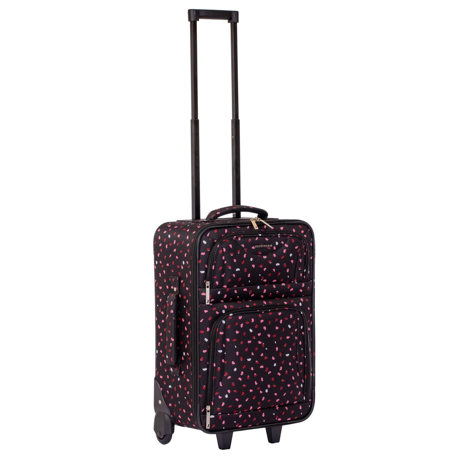 Jetstream Atlantic Softside 4 Piece Luggage Set, Rolling Suitcase Set: 25 Inch Checked Luggage, Carry On Suitcase, Tote Bag & Toiletry Kit