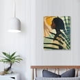 thumbnail image 4 of ARISTURING Abstract African American Wall Art Canvas Painting Black Woman and Green Plant Wall Art Pictures Nordic Wall Art Posters and Prints Pictures Wall for Living Room Decoration  16x20 in, 4 of 5