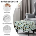 thumbnail image 6 of Xixirimido Colored Cow Spot Pattern Ottoman Cover Rectangle Storage Ottoman Slipcover Stretch Footrest Stool Covers with Elastic Band for Rectangle and Square Ottoman, Large, 6 of 7