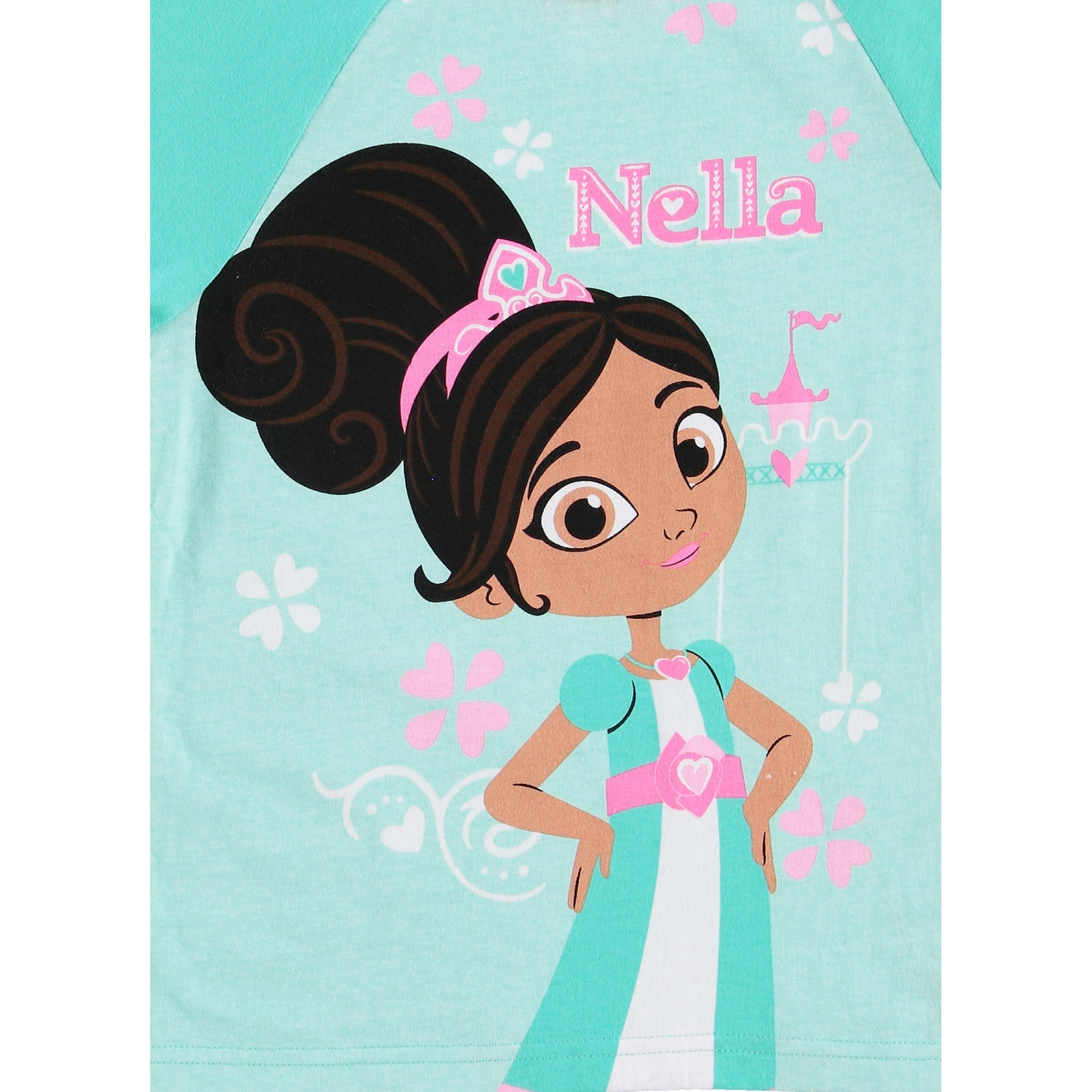 Nella The Princess Knight Pajamas Girls 2 Piece Sleepwear Cotton PJ Set 5 Walmart