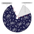 thumbnail image 2 of Rateoe Bicycle1 Print Christmas Tree Skirt 30" for Xmas Holiday New Year Party Circle Tree Mat Ornaments Decoration, 2 of 7