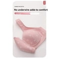 thumbnail image 4 of WZXFASHION Soutien-Gorge Sans Armatures pour Femmes, Grande Taille, Imprimé, Rose 80, 4 of 7