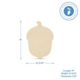 thumbnail image 5 of Chunky Wooden Acorns for Crafts 4-inch x 2-3/4-inch, Pack of 2 Wood Acorn Fall Shelf Decor, Classroom & Tier Tray Decor, by Woodpeckers, 5 of 6