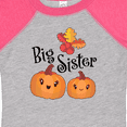 thumbnail image 4 of Inktastic Big Sister Pumpkins with Fall Leaves Girls Baby Bodysuit, 4 of 5